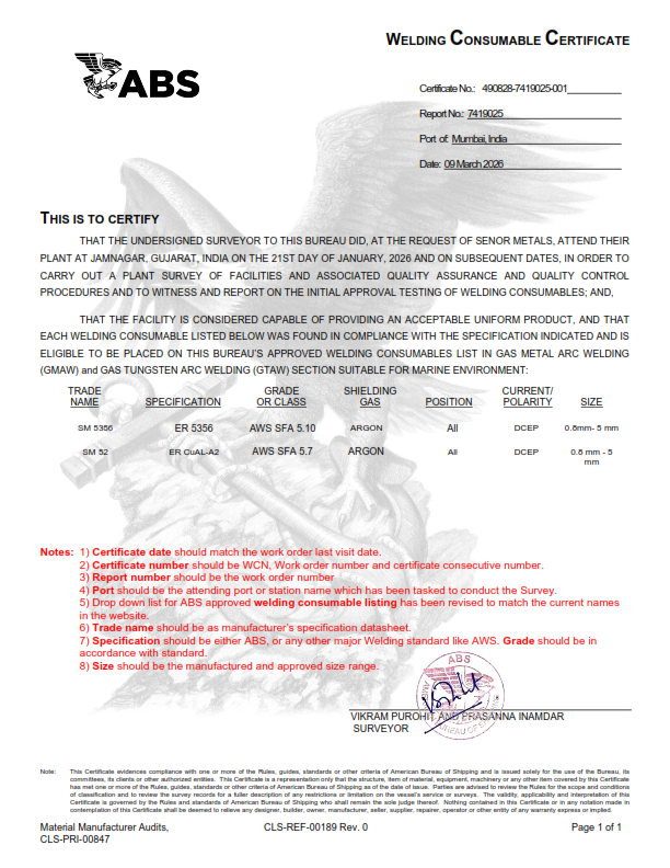SENOR METALS CERTIFICATE WO 7419025 SIGNED_001